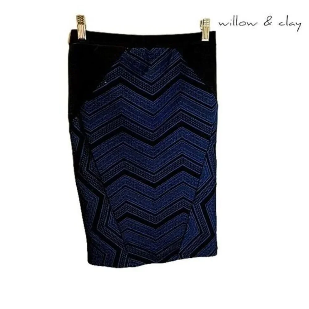 Willow & Clay Women Elastic‎ Waist Stretch Bodycon Midi Knee Length Pencil skirt